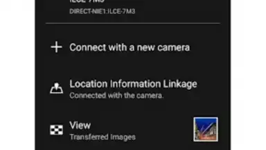 Screenshot von Imaging Edge Mobile 4