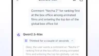 Screenshot von Qwen Chat 13
