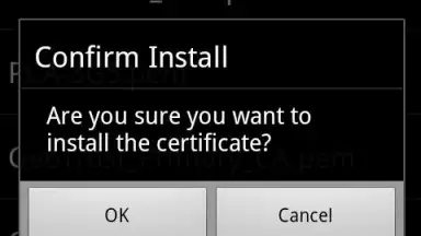 Screenshot von Android Certificate Installer 3