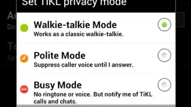Screenshot von TiKL Touch Talk Walkie Talkie 2