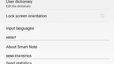 Screenshot von MyScript Smart Note 3