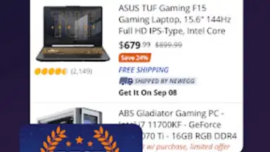 Screenshot von Newegg 4