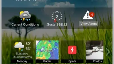 Screenshot von WeatherBug 3