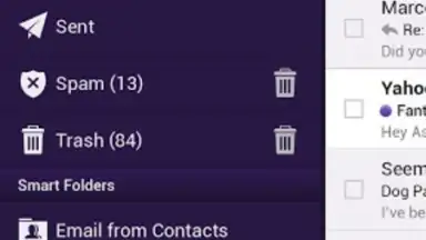 Screenshot von Yahoo Mail 4