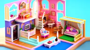 Screenshot von Doll House Design Doll Games 2