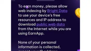 Screenshot von Earnapp 2