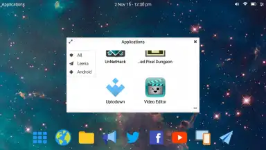 Screenshot von Leena Desktop UI 5