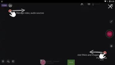 Screenshot von CameraFi Live 4