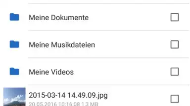 Screenshot von GMX Cloud 6
