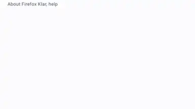 Screenshot von Firefox Klar 3