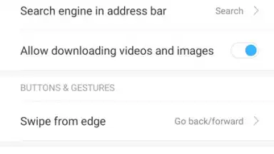 Screenshot von Mi Browser 6