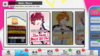 Screenshot von A3! Actor Training Game 2