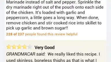 Screenshot von Healthy Recipes - SparkRecipes 3