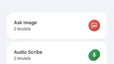 Screenshot von Google AI Edge Gallery 1