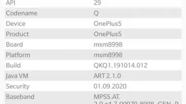 Screenshot von Device Info HW 4