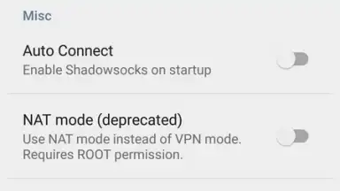 Screenshot von Shadowsocks 6