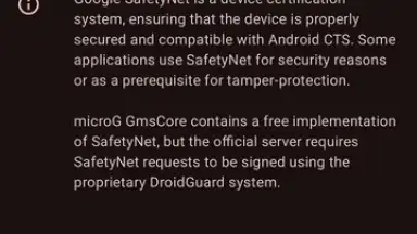Screenshot von microG Services (GmsCore) 3