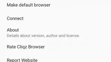 Screenshot von Cliqz Browser 6