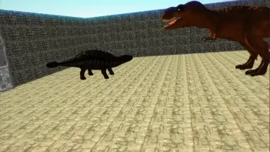 Screenshot von Dino Anky vs T-Rex Colloseum 2