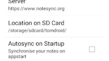 Screenshot von Tomdroid 5