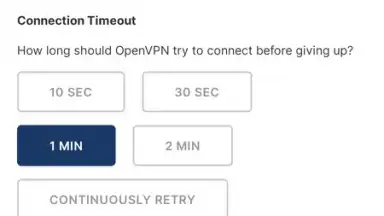 Screenshot von OpenVPN Connect 12