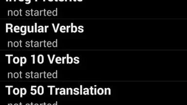 Screenshot von Spanish Verb Trainer 5