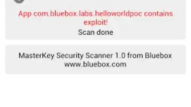 Screenshot von Bluebox Security Scanner 3