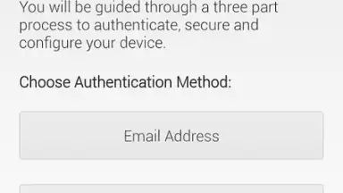 Screenshot von AirWatch Agent 2