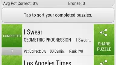 Screenshot von Crossword Puzzle 9