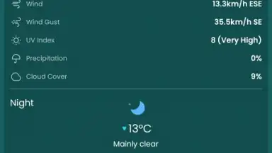 Screenshot von Clima – Weather Forecast 5