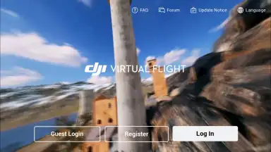 Screenshot von DJI Virtual Flight 9