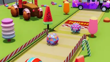 Screenshot von Candy Ball Run - Rolling Games 1