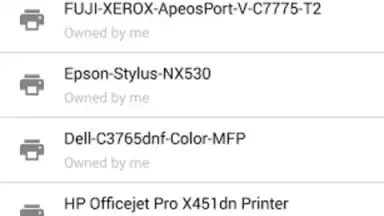 Screenshot von Cloud Print 2