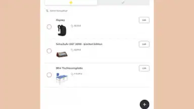 Screenshot von Wishlists 3