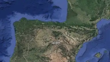 Screenshot von Google Earth 4