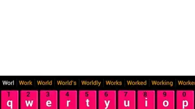 Screenshot von Pink Keyboard 14