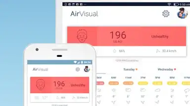 Screenshot von IQAir AirVisual 2