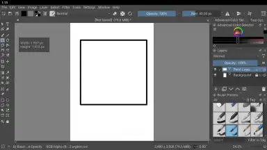 Screenshot von Krita 2