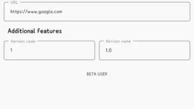 Screenshot von WebToApp 1