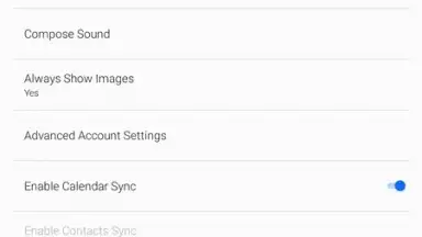 Screenshot von BlueMail 6