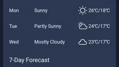 Screenshot von Daily Forecast 9