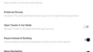 Screenshot von TuneIn Radio 14