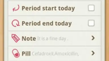 Screenshot von Period Calendar 2