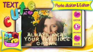 Screenshot von Cute Text Photo Maker and Editor 1