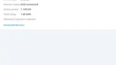 Screenshot von FusionSolar 4