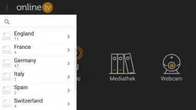 Screenshot von onlineTV 2