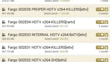 Screenshot von KickassTorrents App 1