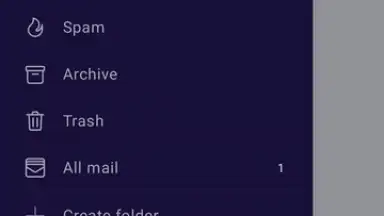 Screenshot von Proton Mail 13