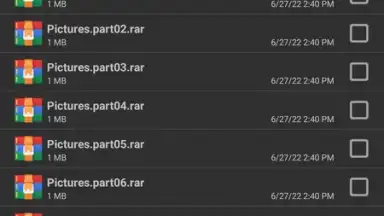 Screenshot von RAR 14