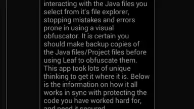 Screenshot von Leaf Pro Java Obfuscator 1